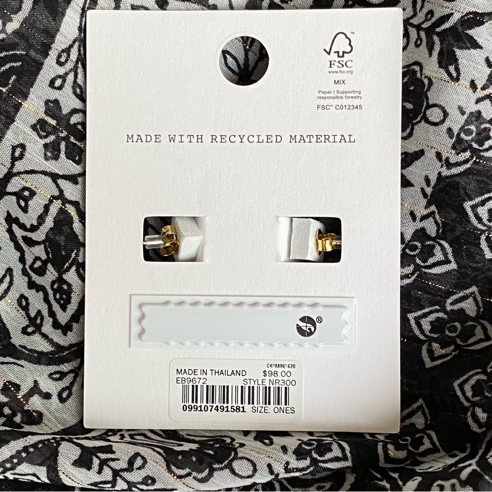 NWT Madewell Demi Fine Statement Stud Earrings - Picture 5 of 7